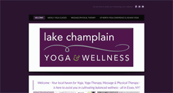 Desktop Screenshot of lakechamplainyogaandwellness.com