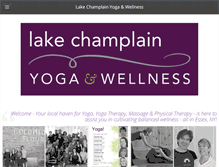 Tablet Screenshot of lakechamplainyogaandwellness.com